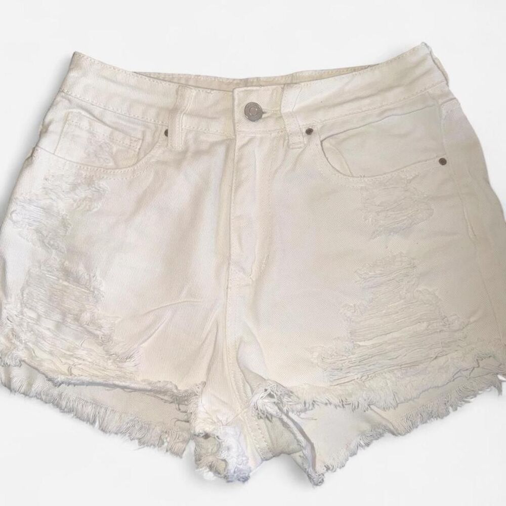 Pacsun Women's White and Cream Shorts